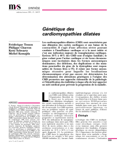 Génétique des cardiomyopathies dilatées - iPubli