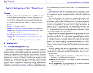 Apprentissage Machine / Statistique