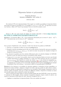 TP Régression linéaire et polynomiale