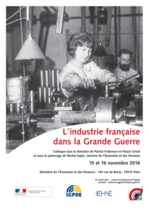 L`industrie française dans la Grande Guerre