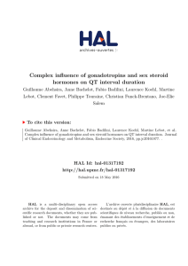 Complex influence of gonadotropins and sex steroid hormones on