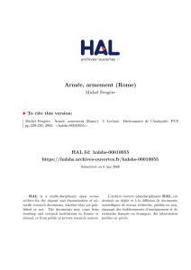 Armée, armement (Rome) - Hal-SHS