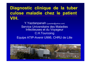 Diagnostic clinique de la tuberculose maladie chez le patient VIH.