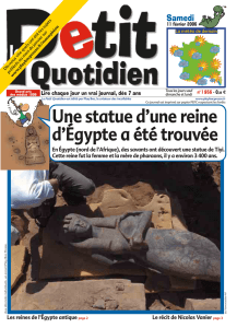 Une statue d`une reine d`Egypte a été trouvée