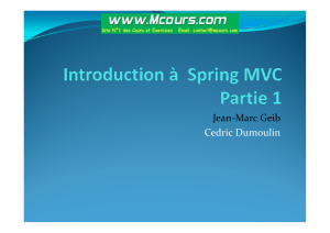 Cours Spring MVC