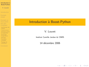 Introduction à Boost-Python