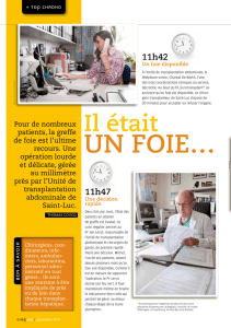 un foiE… - Cliniques universitaires Saint-Luc