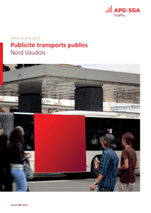 Publicité transports publics Nord Vaudois