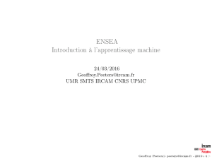 ENSEA Introduction à l`apprentissage machine