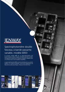 Brochure - Équipement scientifique d  analyse Jenway