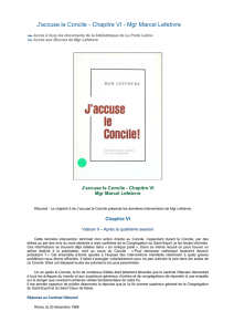J`accuse le Concile - Chapitre VI - Mgr Marcel