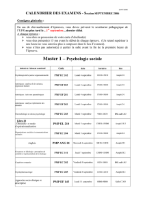 Calendrier des examens Psycho sociale : Sept 06 (PDF