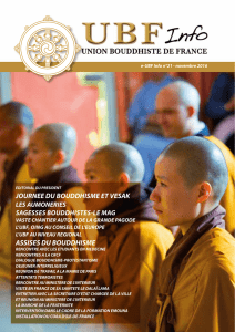 UBF Info n°21 - Union Bouddhiste de France