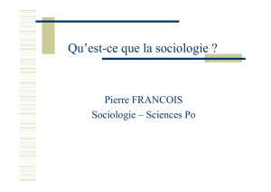 Qu`est-ce que la sociologie