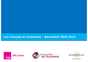 Les Français et l`économie – Baromètre JECO 2015