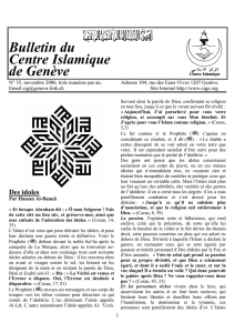 Bulletin n°35 - Centre Islamique de Genève