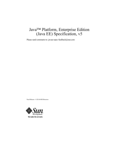 Java™ Platform, Enterprise Edition (Java EE) Specification, v5