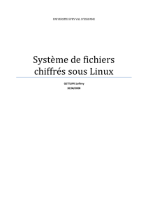 Système de fichiers chiffrés sous Linux