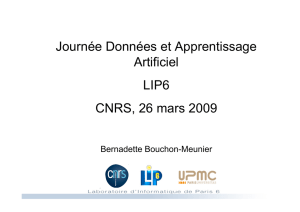 Journée Données et Apprentissage Artificiel LIP6 CNRS, 26 mars