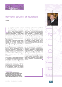 Hormones sexuelles et neurologie