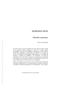 introduction - Les Cahiers du Numérique
