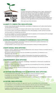 charte alimentaire - Nipissing and Area Food Charter