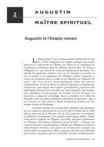 5. Augustin et l`Empire romain - Les augustins de l`assomption