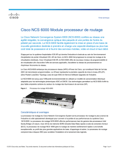 Fiche technique - Cisco NCS 6000 Route Processor