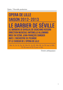 Dossier pédagogique Le Barbier de Séville | PDF