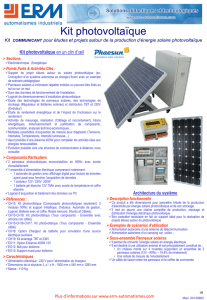 kit photovoltaique
