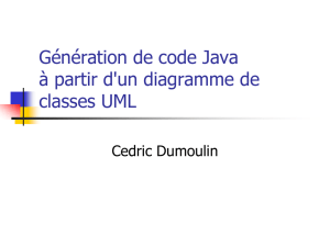 Génération de code Java à partir d`un diagramme de classes UML