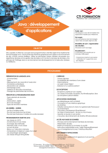 Java : développement d`applications