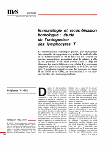 ontogenèse des lymphocytes T - iPubli