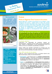 Fruits et légumes frais locaux et de saison en France