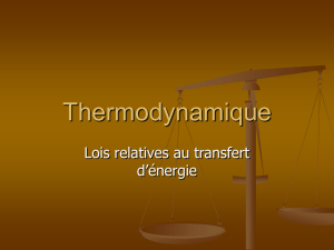 Thermodynamique ppt