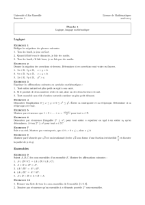 Logique Ensembles - Institut de Mathématiques de Marseille