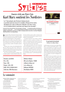Karl Marx soutient les Nordistes - Entre les lignes entre les mots