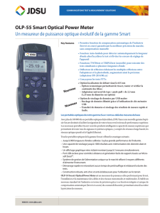 OLP-55 Smart Optical Power Meter Un mesureur de puissance