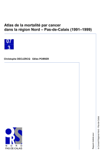 Atlas de la mortalité par cancer dans la région Nord – Pas-de