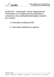 25.06.2012 – Swissmedic: Textes obligatoires de l`information sur le