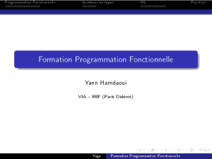 Formation Programmation Fonctionnelle