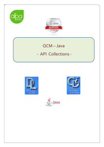 Solution QCM API des collections Java