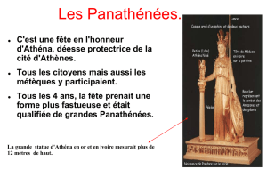 Les Panathénées.