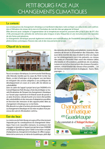 Adaptation aux changements climatiques à Petit-Bourg