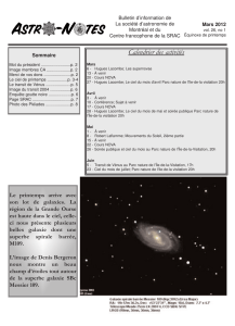 Calendrier des activités - La Société d`Astronomie de Montréal