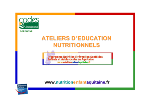 Voir le diaporama. - Nutrition Enfants Aquitaine