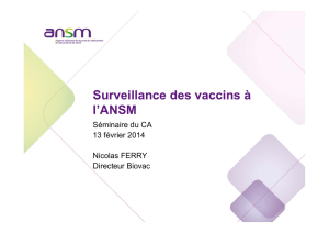 -VACCINS - Surveillance vaccins à l`ANSM
