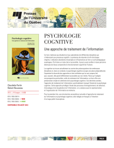 psychologie cognitive - Presses de l`Université du Québec