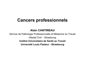 Cancers professionnels - Carsat Alsace