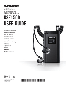KSE1500 User Guide (French)